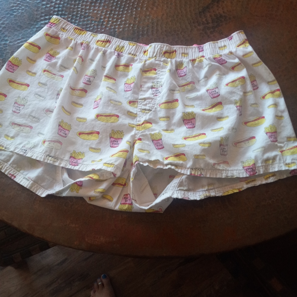 Pink Victoria Secret Sleep shorts